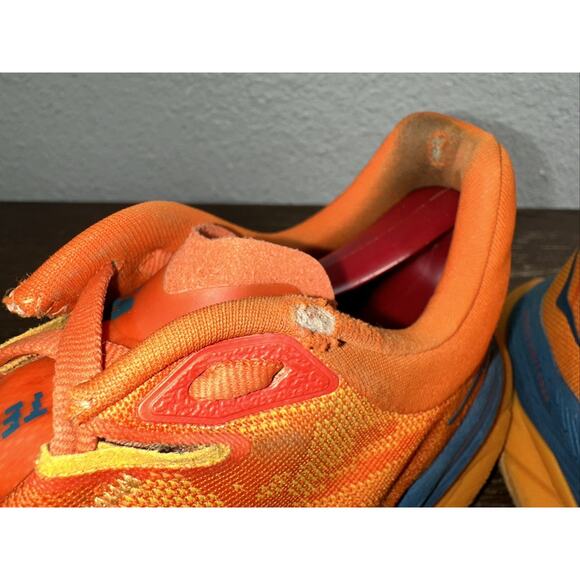 Hoka One One Tecton X Men\'s Running Shoes Orange/Blue 1123161 PORY Size 9 D main image 8